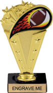 7 inch Football Flame Sport Theme Trophy