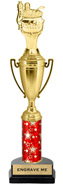 16 inch Cup Trophy on Synthetic Horseshoe Base