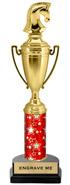 16 inch Cup Trophy on Synthetic Horseshoe Base