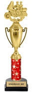 16 inch Cup Trophy on Synthetic Horseshoe Base