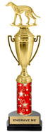 16 inch Cup Trophy on Synthetic Horseshoe Base