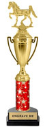 16 inch Cup Trophy on Synthetic Horseshoe Base