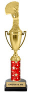 16 inch Cup Trophy on Synthetic Horseshoe Base