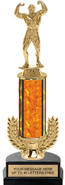 12 inch Gold Wreath Riser Trophy on Horseshoe Synthetic Base