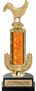 12 inch Gold Wreath Riser Trophy on Horseshoe Synthetic Base