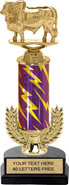 12 inch Gold Wreath Riser Trophy on Horseshoe Synthetic Base