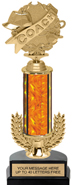 12 inch Gold Wreath Riser Trophy on Horseshoe Synthetic Base