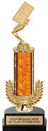 12 inch Gold Wreath Riser Trophy on Horseshoe Synthetic Base