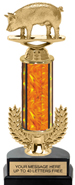 12 inch Gold Wreath Riser Trophy on Horseshoe Synthetic Base