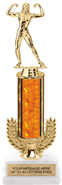 13 inch Gold Wreath Riser Trophy on Horseshoe Synthetic Base