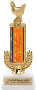 13 inch Gold Wreath Riser Trophy on Horseshoe Synthetic Base