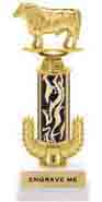 13 inch Gold Wreath Riser Trophy on Horseshoe Synthetic Base
