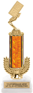 13 inch Gold Wreath Riser Trophy on Horseshoe Synthetic Base