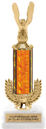 13 inch Gold Wreath Riser Trophy on Horseshoe Synthetic Base
