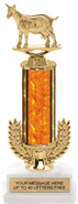 13 inch Gold Wreath Riser Trophy on Horseshoe Synthetic Base