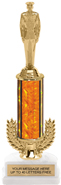 13 inch Gold Wreath Riser Trophy on Horseshoe Synthetic Base