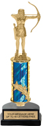 11 inch Shooting Star Column Riser Trophy