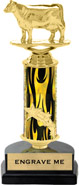 11 inch Shooting Star Column Riser Trophy