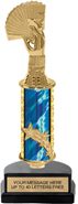 11 inch Shooting Star Column Riser Trophy