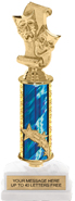 12 inch Shooting Star Column Riser Trophy