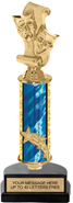 13 inch Shooting Star Column Riser Trophy
