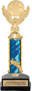 13 inch Shooting Star Column Riser Trophy