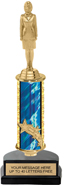 13 inch Shooting Star Column Riser Trophy