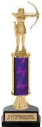 11 inch Gold Stem Riser Trophy on Horseshoe Synthetic Base