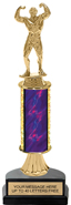 11 inch Gold Stem Riser Trophy on Horseshoe Synthetic Base