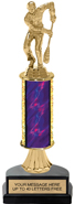 11 inch Gold Stem Riser Trophy on Horseshoe Synthetic Base