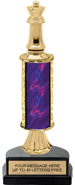 11 inch Gold Stem Riser Trophy on Horseshoe Synthetic Base