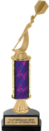 11 inch Gold Stem Riser Trophy on Horseshoe Synthetic Base