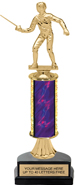 11 inch Gold Stem Riser Trophy on Horseshoe Synthetic Base