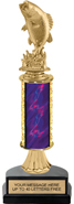 11 inch Gold Stem Riser Trophy on Horseshoe Synthetic Base