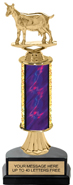 11 inch Gold Stem Riser Trophy on Horseshoe Synthetic Base