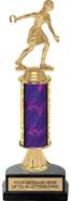 11 inch Gold Stem Riser Trophy on Horseshoe Synthetic Base
