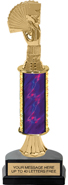 11 inch Gold Stem Riser Trophy on Horseshoe Synthetic Base