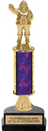 11 inch Gold Stem Riser Trophy on Horseshoe Synthetic Base