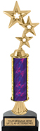 Gold Stem Riser Trophy on Horseshoe Synthetic Base [13 inch]