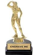 Figure on Marble Tone Horseshoe Bases [6 inch]