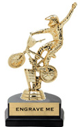 Figure on Marble Tone Horseshoe Bases [6 inch]