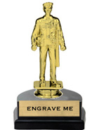 Figure on Marble Tone Horseshoe Bases [6 inch]