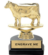 Figure on Marble Tone Horseshoe Bases [6 inch]