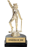 Figure on Marble Tone Horseshoe Bases [6 inch]