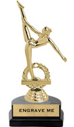 Figure on Marble Tone Horseshoe Bases [6 inch]