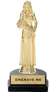 Figure on Marble Tone Horseshoe Bases [6 inch]