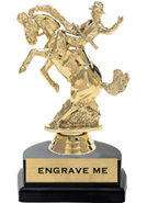 Figure on Marble Tone Horseshoe Bases [6 inch]
