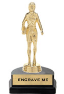 Figure on Marble Tone Horseshoe Bases [6 inch]