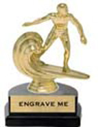 Figure on Marble Tone Horseshoe Bases [6 inch]