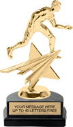 Figure on Marble Tone Horseshoe Bases [6 inch]